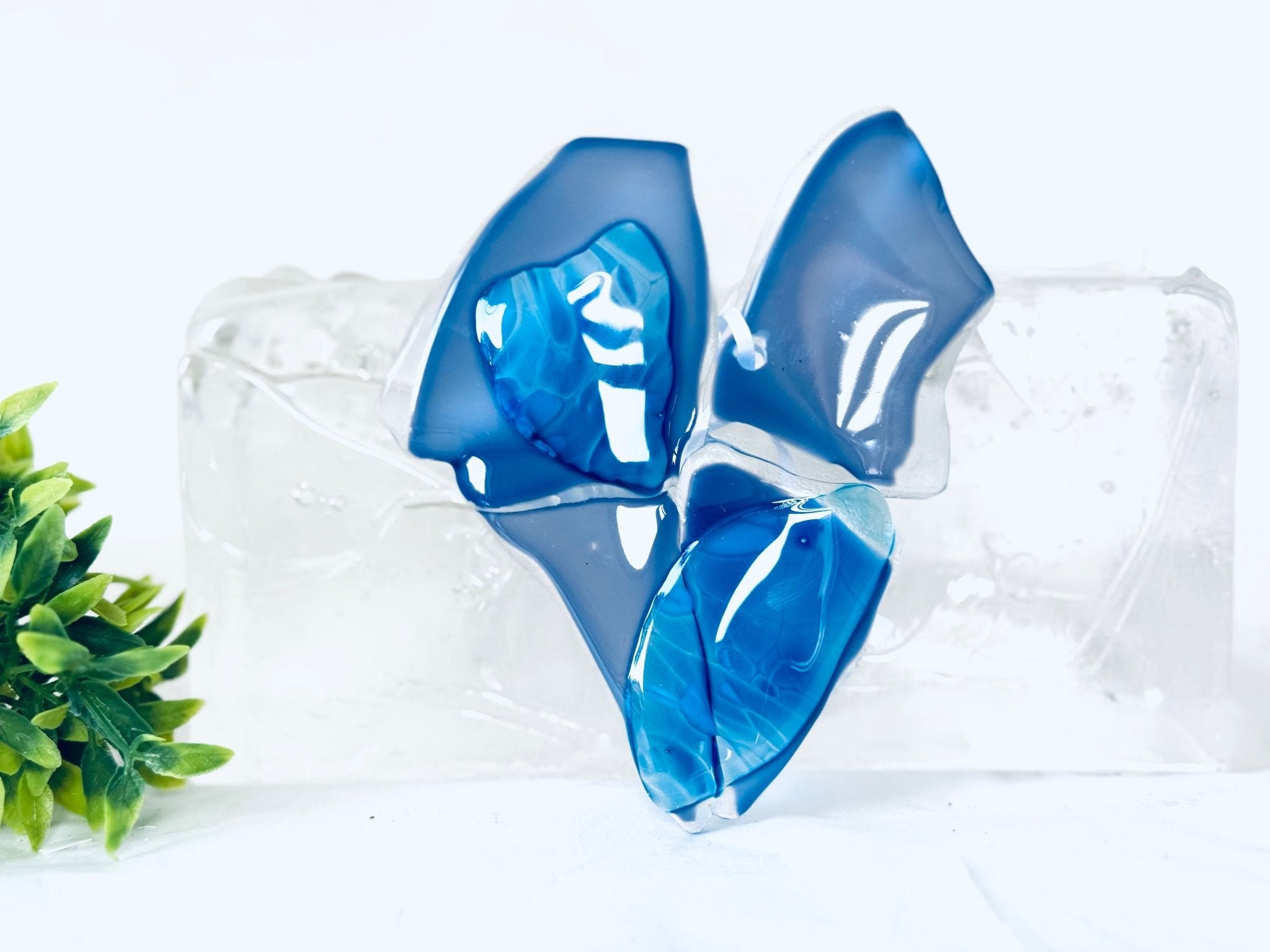 Petit coeur en verre recyclé - La Meduse - Verre soufflé