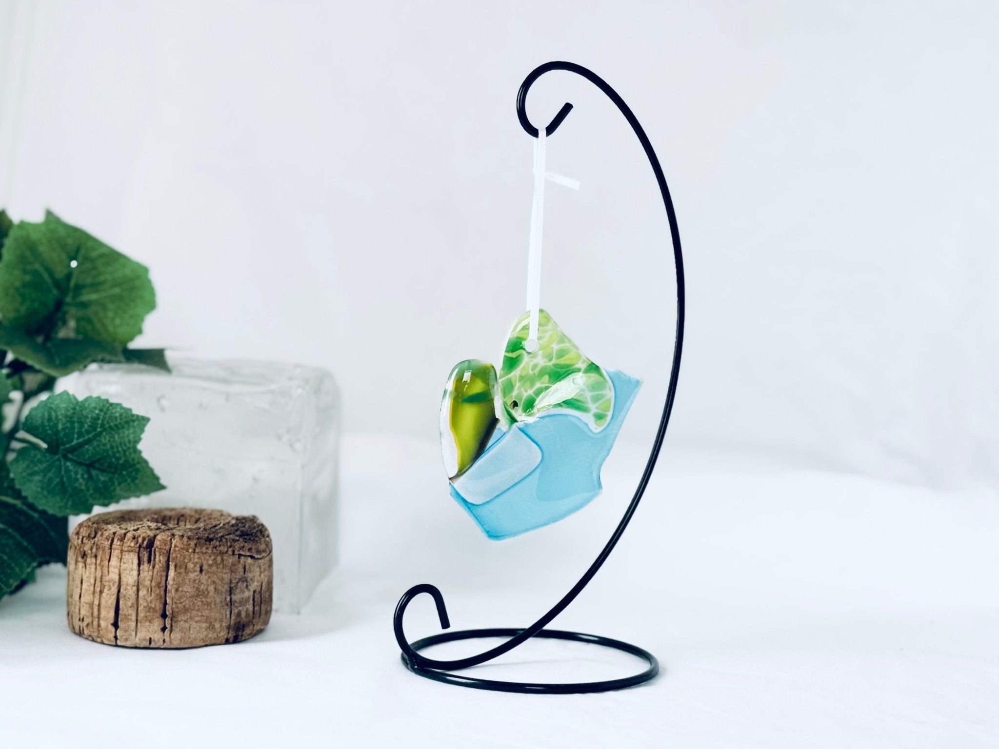 Bateau imparfait en verre recyclé - La Meduse - Verre soufflé