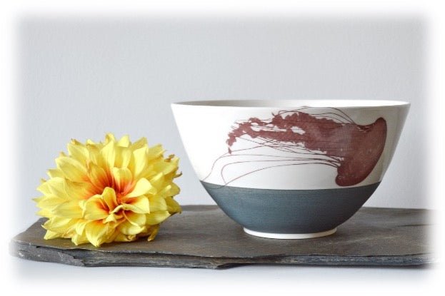 Grand bol à salade - collection Méduse - La Meduse - Verre soufflé