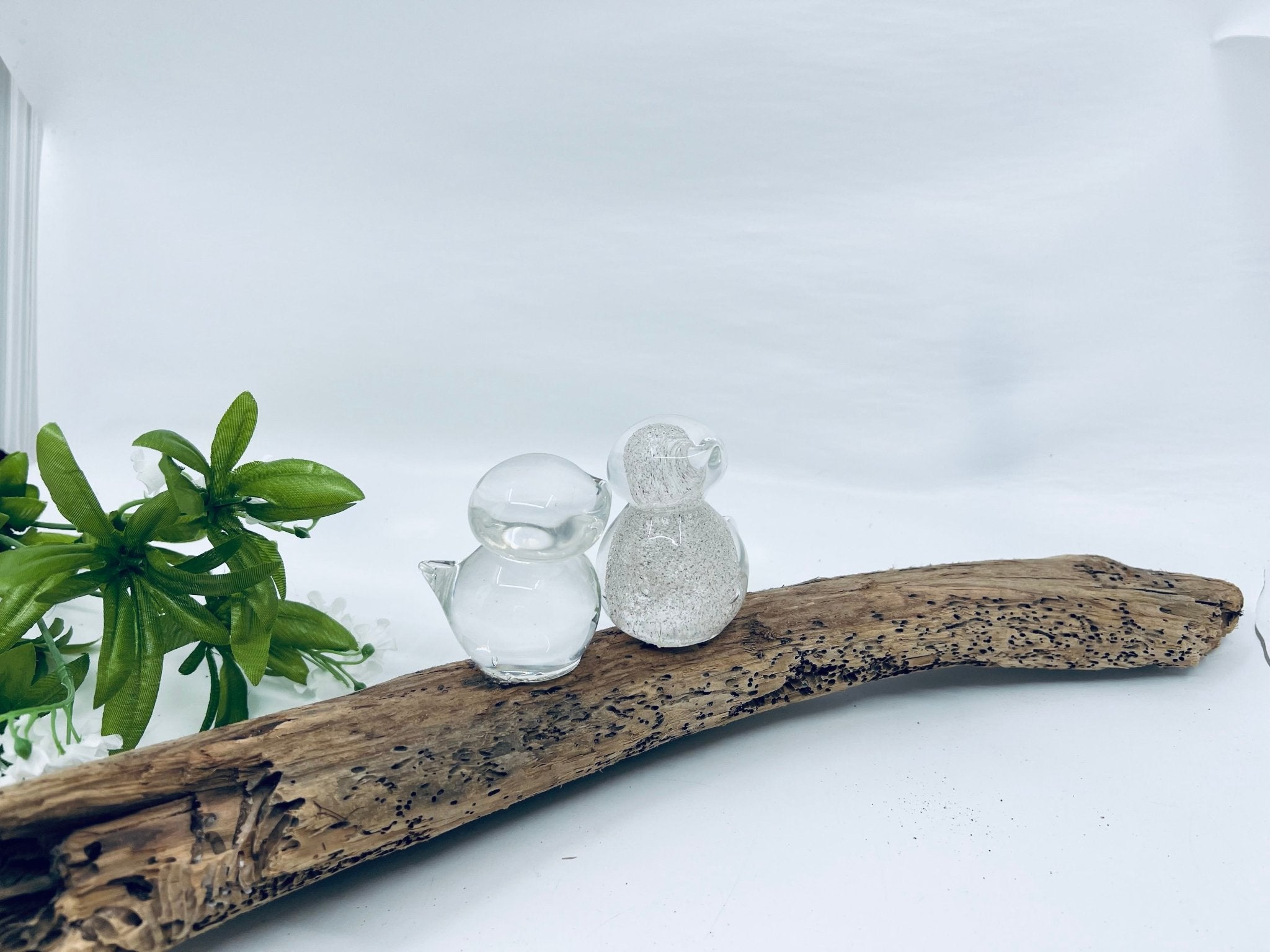 Amoureux des plages - bois et verre - La Meduse - Verre soufflé