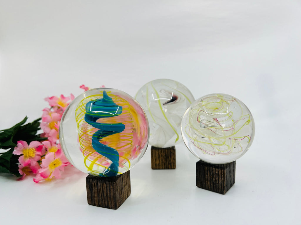Bille de verre - La Meduse - Verre soufflé