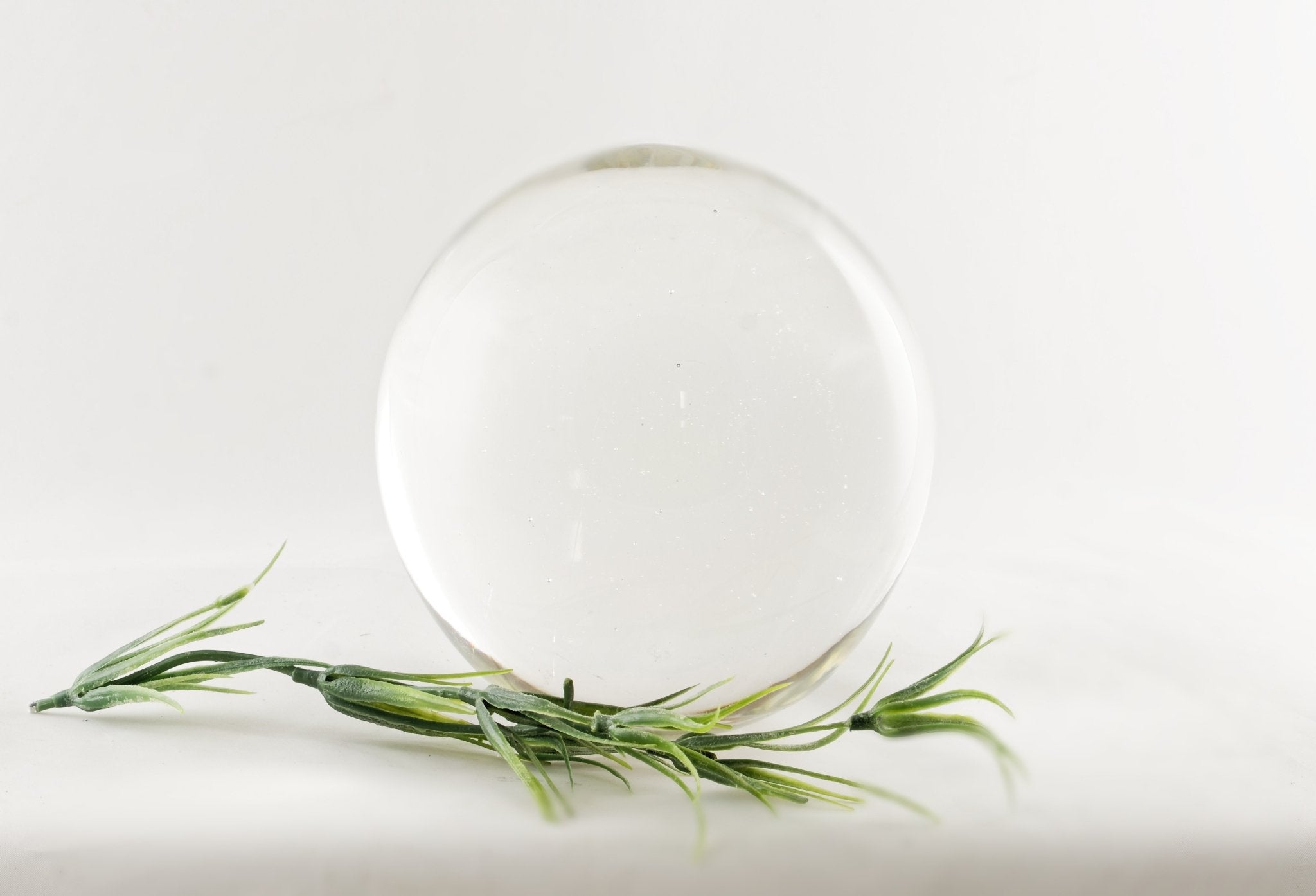 Boule de bonne aventure en verre - La Meduse - Verre soufflé