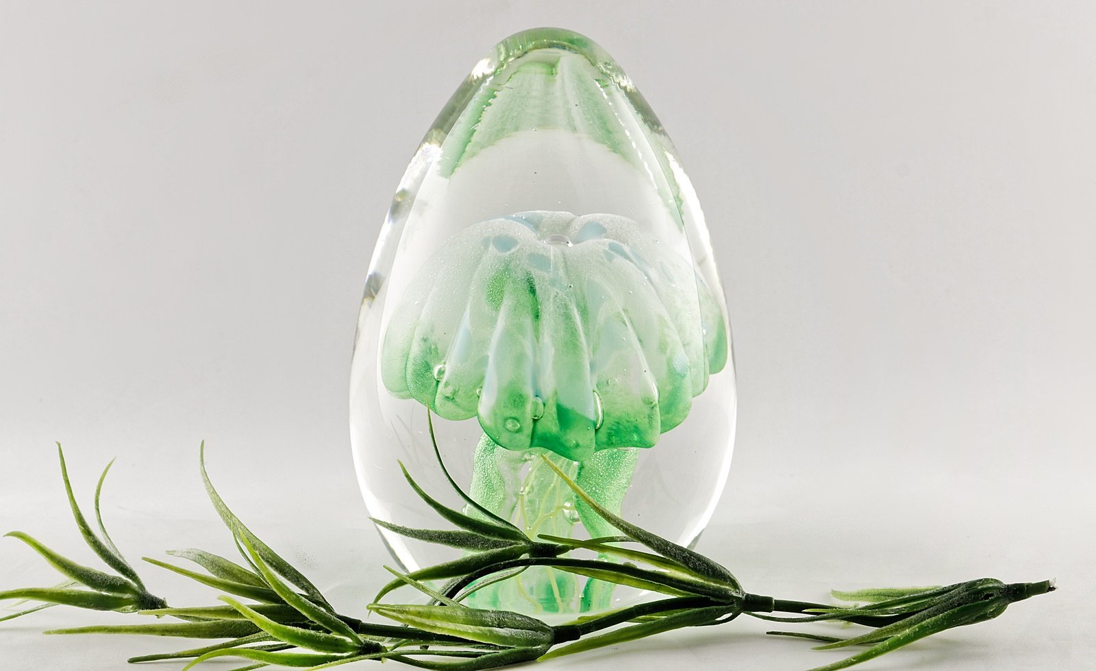 Méduse en verre - ovale - La Meduse - Verre soufflé