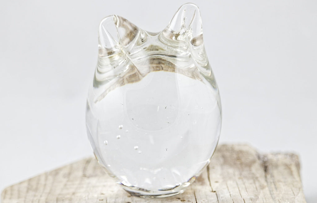 Urne funéraire "Chat de verre" en verre soufflé - La Meduse - Verre soufflé