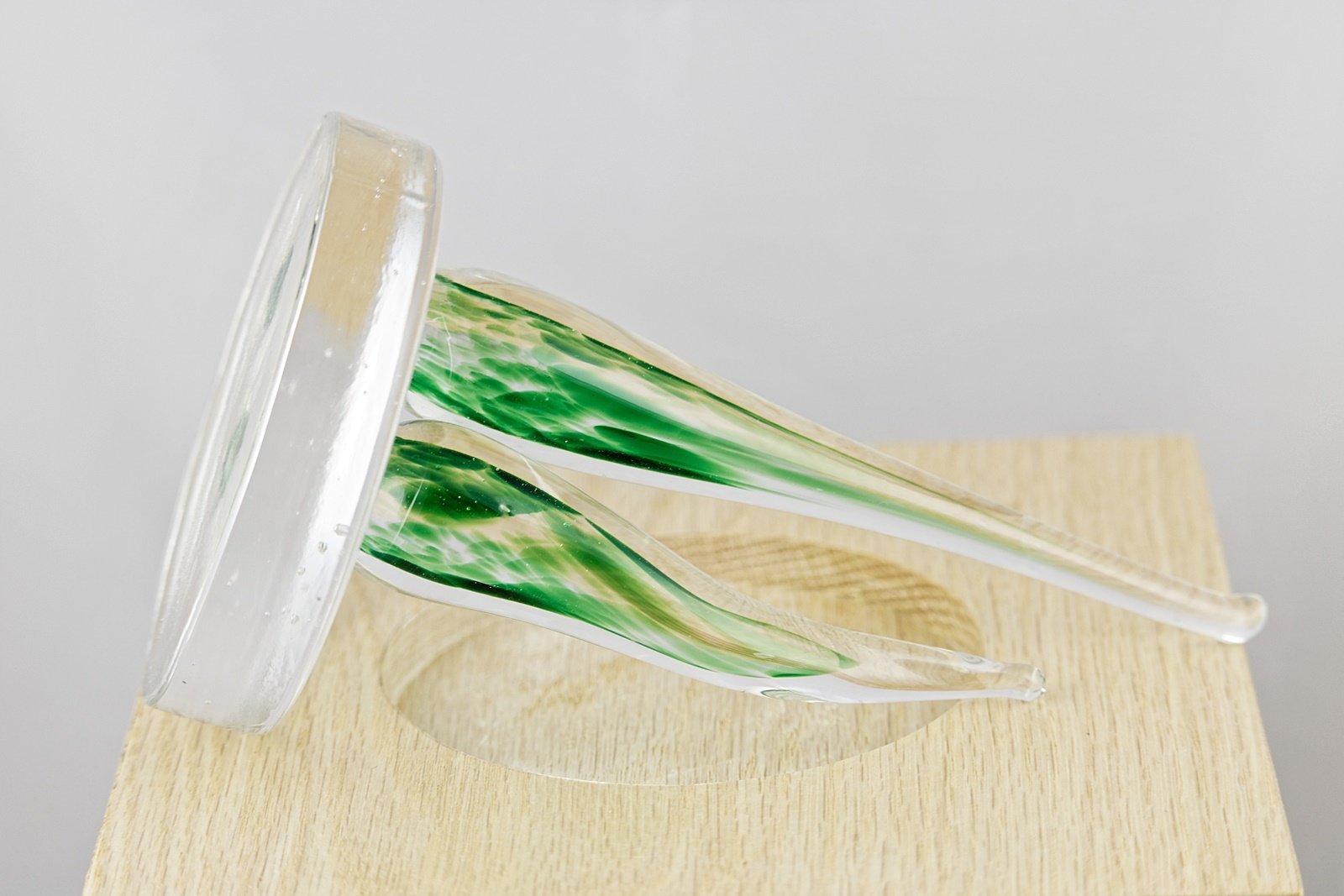 Urne funéraire "Printemps" en verre et en bois - La Meduse - Verre soufflé