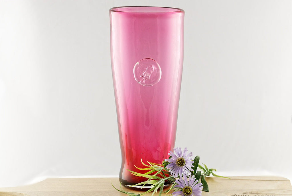 Vase de couleur unie en verre soufflé - La Meduse - Verre soufflé
