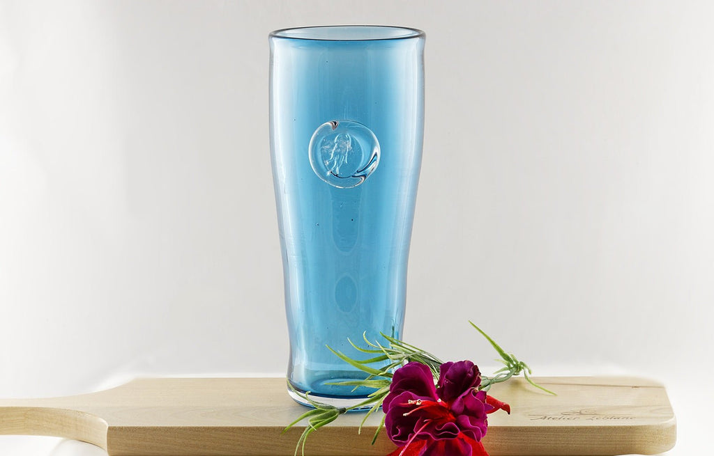 Vase de couleur unie en verre soufflé - La Meduse - Verre soufflé